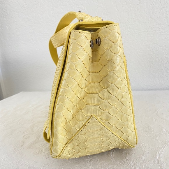 Proenza Schouler Yellow Python Courier Shouder bag - Picture 6 of 15